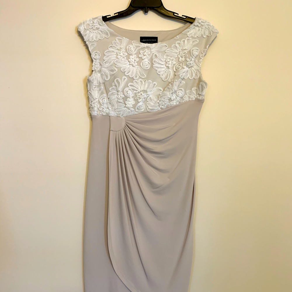 Ivory and Taupe dress